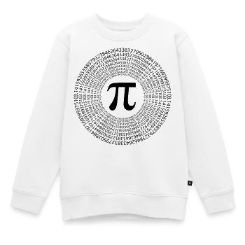 Pi Day - Bonne journée Pi - Sweat Premium enfant bio - blanc - Devant - AI Model Kid Male (0cm)