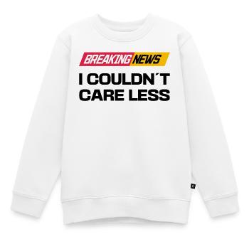 Je ne me soucie pas de la déclaration - Sweat Premium enfant bio - blanc - Devant - AI Model Kid Male (0cm)