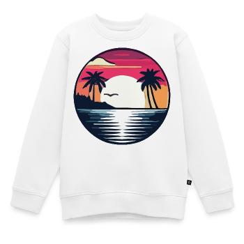 Été - Sweat Premium enfant bio - blanc - Devant - AI Model Kid Male (0cm)