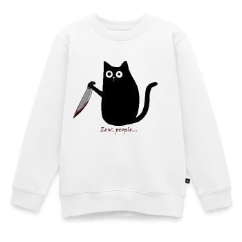 Eew, people... - Kinder Premium Organic Sweatshirt - Weiß - Vorne - AI Model Kid Male (0cm)