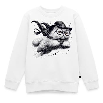Magic Persian White Persian Cat Gift - Kids Premium Organic Sweatshirt - white - Front - AI Model Kid Male (0cm)
