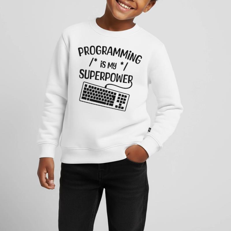 Computerfreak Statement Developer Programmierer Kinder Premium Organic Sweatshirt