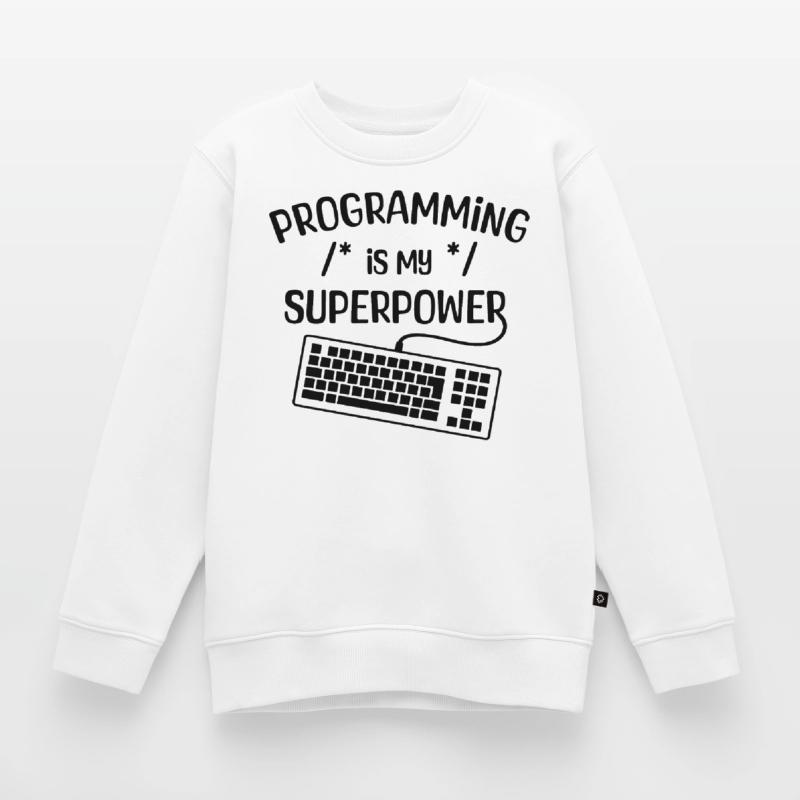 Computerfreak Statement Developer Programmierer Kinder Premium Organic Sweatshirt
