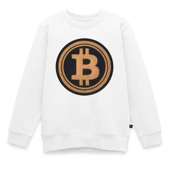 Die digitale Währung im Wüstensand - Kinder Premium Organic Sweatshirt - Weiß - Vorne - AI Model Kid Male (0cm)