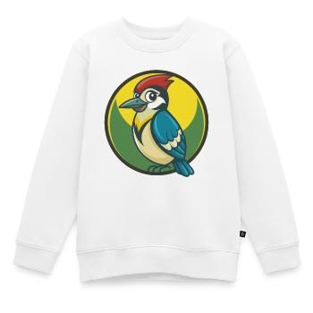 Jay Vogel Niedliche Kawaii Cartoon Clipart Haustier Tier - Kinder Premium Organic Sweatshirt - Weiß - Vorne - AI Model Kid Male (0cm)