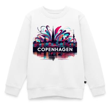 Copenhague Capitale Danemark Cadeau - Sweat Premium enfant bio - blanc - Devant - AI Model Kid Male (0cm)