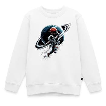 Basketball astronaute astronaute Spaceman cadeau - Sweat Premium enfant bio - blanc - Devant - AI Model Kid Male (0cm)