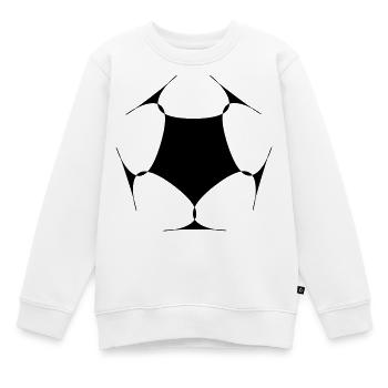 Drohne Form - Kinder Premium Organic Sweatshirt - Weiß - Vorne - AI Model Kid Male (0cm)