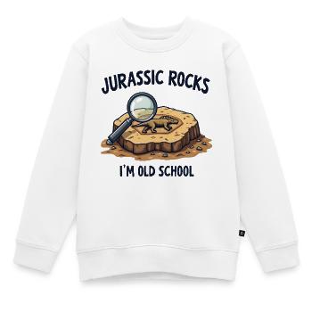 I’m Old School - Kinder Premium Organic Sweatshirt - Weiß - Vorne - AI Model Kid Male (0cm)