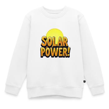 Solar Power! - Kinder Premium Organic Sweatshirt - Weiß - Vorne - AI Model Kid Male (0cm)