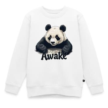 Réveillé tôt - Sweat Premium enfant bio - blanc - Devant - AI Model Kid Male (0cm)