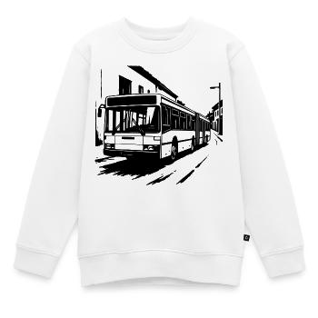 Retro Gelenkbus Kult - Kinder Premium Organic Sweatshirt - Weiß - Vorne - AI Model Kid Male (0cm)
