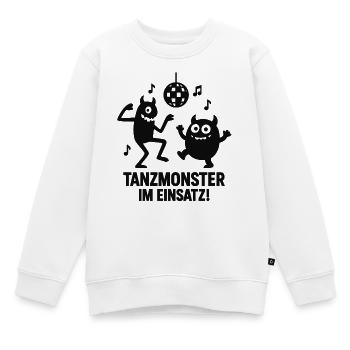 Tanzmonster Einsatz Disco - Kinder Premium Organic Sweatshirt - Weiß - Vorne - AI Model Kid Male (0cm)