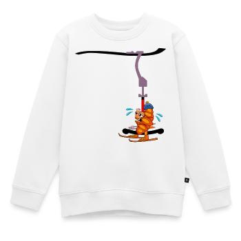 REMONTÉE MÉCANIQUE SKI HAMBURGER FRANZBRÖTCHEN - Sweat Premium enfant bio - blanc - Devant - AI Model Kid Male (0cm)