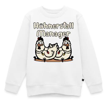 Responsable du poulailler de Noël - Sweat Premium enfant bio - blanc - Devant - AI Model Kid Male (0cm)