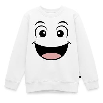 Bonne humeur - Sweat Premium enfant bio - blanc - Devant - AI Model Kid Male (0cm)