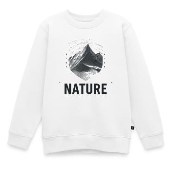Berglandschaft Shield Nature - Kinder Premium Organic Sweatshirt - Weiß - Vorne - AI Model Kid Male (0cm)