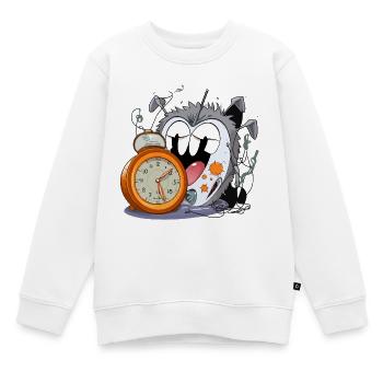 Sleepless watch monster - Kids Premium Organic Sweatshirt - white - Front - AI Model Kid Male (0cm)