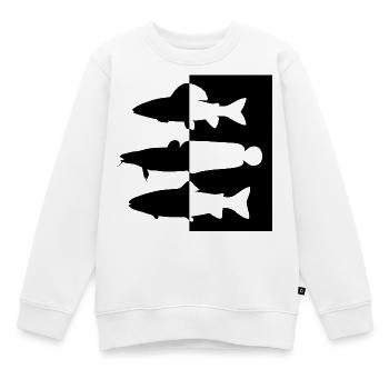 Grayling region - Kids Premium Organic Sweatshirt - white - Front - AI Model Kid Male (0cm)