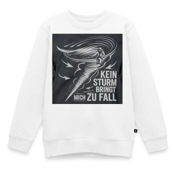 Kein Sturm bringt mich zu Fall - Kinder Premium Organic Sweatshirt - Weiß - Vorne - AI Model Kid Male (0cm)