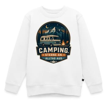 Étoiles allumées - vie quotidienne éteinte - Sweat Premium enfant bio - blanc - Devant - AI Model Kid Male (0cm)