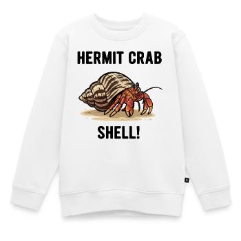 Bernard-l'ermite-Muschel-Einsiedlerkrabbe - Kinder Premium Organic Sweatshirt - Weiß - Vorne - AI Model Kid Male (0cm)