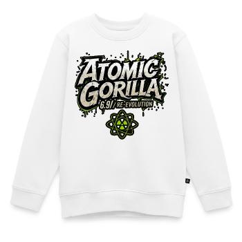 Réévolution du gorille atomique - Sweat Premium enfant bio - blanc - Devant - AI Model Kid Male (0cm)