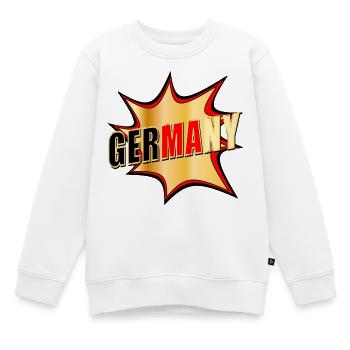 Germany Popart - Kids Premium Organic Sweatshirt - white - Front - AI Model Kid Male (0cm)