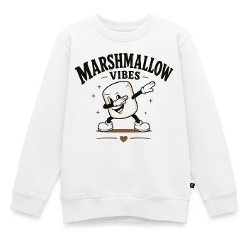 Marshmallow vibes - Kinder Premium Organic Sweatshirt - Weiß - Vorne - AI Model Kid Male (0cm)