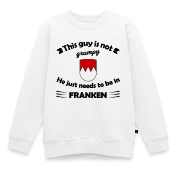 Bergkamm Wappen in Rot-Weiß - Kinder Premium Organic Sweatshirt - Weiß - Vorne - AI Model Kid Male (0cm)