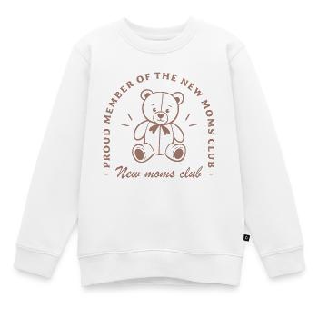 Première fête des mères pour la nouvelle maman - Sweat Premium enfant bio - blanc - Devant - AI Model Kid Male (0cm)