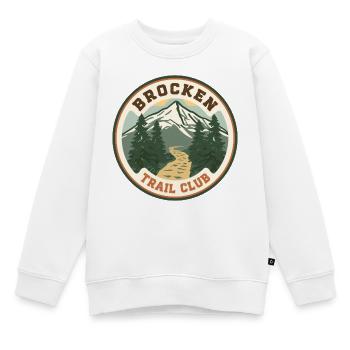 Brocken Trail Club | Harz Vintage Badge - Kinder Premium Organic Sweatshirt - Weiß - Vorne - AI Model Kid Male (0cm)