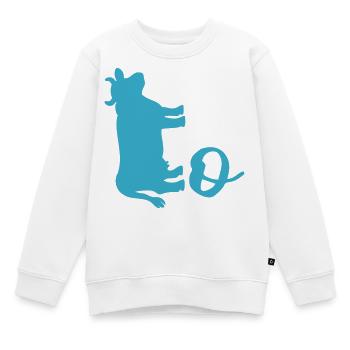 Schwedische Kuh - Kinder Premium Organic Sweatshirt - Weiß - Vorne - AI Model Kid Male (0cm)