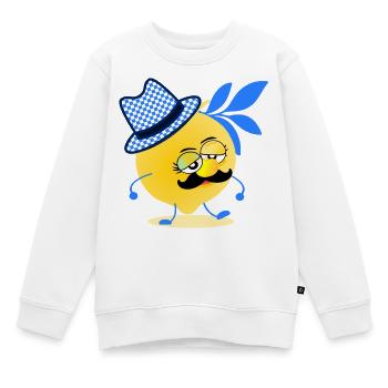 Bayern Zitrone Schnurrbart - Kinder Premium Organic Sweatshirt - Weiß - Vorne - AI Model Kid Male (0cm)