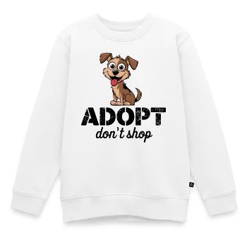 Süß adoptieren, nicht einkaufen Jack Russell Welpe Cartoon 2 - Kinder Premium Organic Sweatshirt - Weiß - Vorne - AI Model Kid Male (0cm)