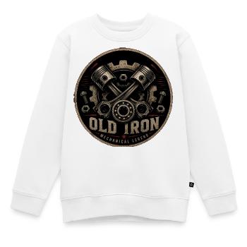 Old Iron Mechanische Legende - Kinder Premium Organic Sweatshirt - Weiß - Vorne - AI Model Kid Male (0cm)