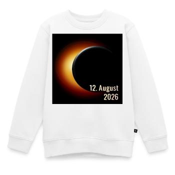 Spanien Sonnenfinsternis 2026 - Kinder Premium Organic Sweatshirt - Weiß - Vorne - AI Model Kid Male (0cm)