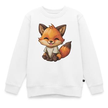 Kuschelfuchs im Shirt - Kinder Premium Organic Sweatshirt - Weiß - Vorne - AI Model Kid Male (0cm)
