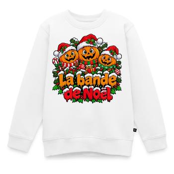 Halloween-Weihnachtsband - Kinder Premium Organic Sweatshirt - Weiß - Vorne - AI Model Kid Male (0cm)