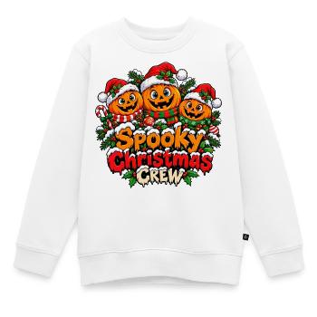 Spooky Christmas Crew - Kinder Premium Organic Sweatshirt - Weiß - Vorne - AI Model Kid Male (0cm)