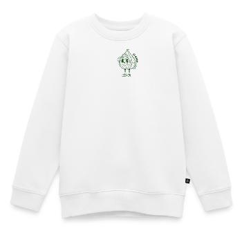 Feuille de vigne - Sweat Premium enfant bio - blanc - Devant - AI Model Kid Male (0cm)