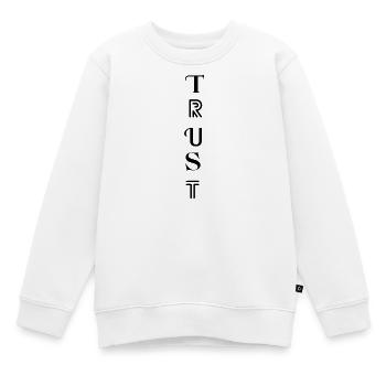 CONFIANCE – Faites confiance à votre chemin - Sweat Premium enfant bio - blanc - Devant - AI Model Kid Male (0cm)