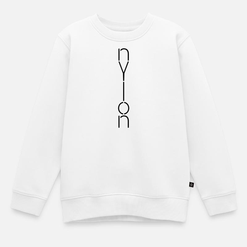 Nylon - Kids Premium Organic Sweatshirt - white