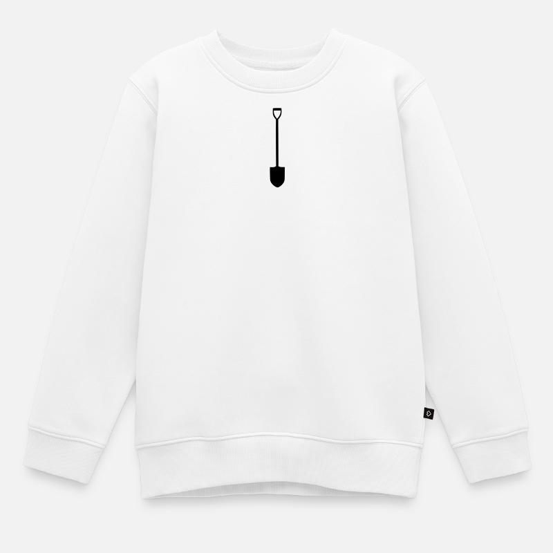 Spaten - Kinder Premium Organic Sweatshirt - Weiß