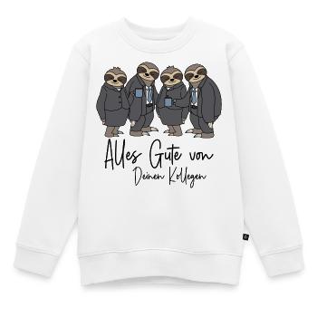 Abschied Kollege / Alles Gute von Deinen Kollegen - Kinder Premium Organic Sweatshirt - Weiß - Vorne - AI Model Kid Male (0cm)