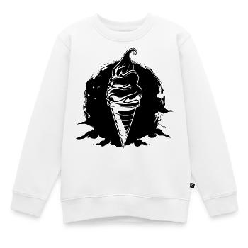 Glace - Sweat Premium enfant bio - blanc - Devant - AI Model Kid Male (0cm)