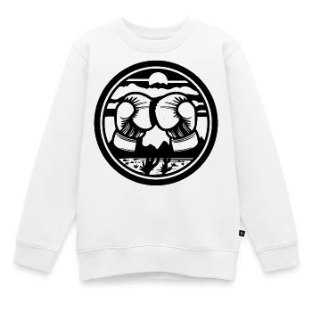 Boxen Zeichnung - Kinder Premium Organic Sweatshirt - Weiß - Vorne - AI Model Kid Male (0cm)