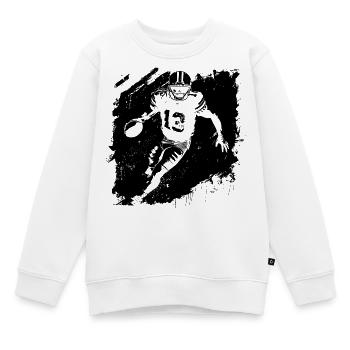 American Footballer - Kinder Premium Organic Sweatshirt - Weiß - Vorne - AI Model Kid Male (0cm)