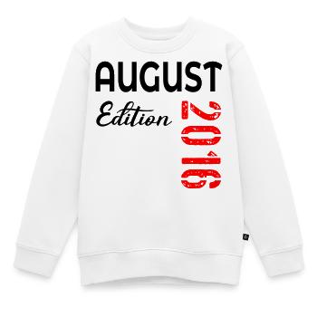10. Geburtstag August 2016 - Kinder Premium Organic Sweatshirt - Weiß - Vorne - AI Model Kid Male (0cm)