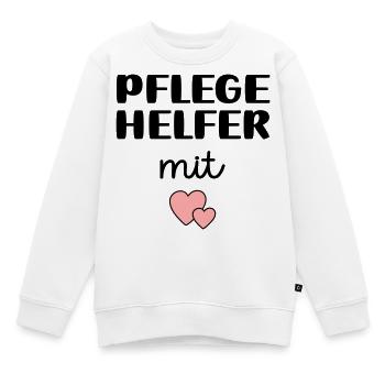 Pflegehelfer - Kinder Premium Organic Sweatshirt - Weiß - Vorne - AI Model Kid Male (0cm)